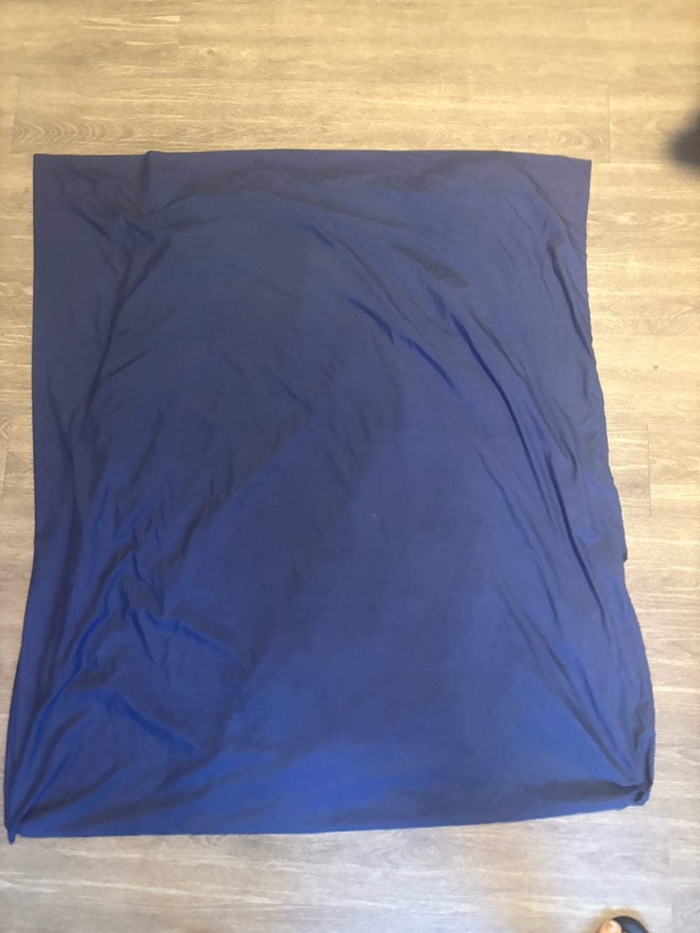 Blue Solid Color Flat Sheet Rectangular Bedroom Bedding for Home Decor